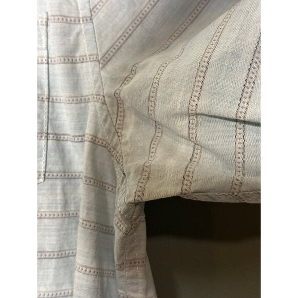 Tommy Bahama Men's Large Striped Island Button-Up Collared SS Shirt Marlin - Picture 4 of 13